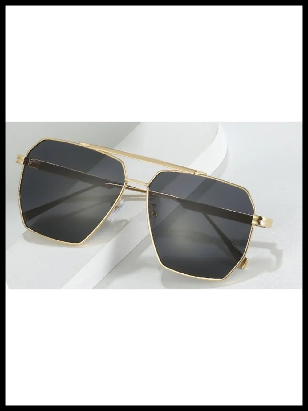 Polarized Oversized Square Aviator Retro Sunglasses Women UV400